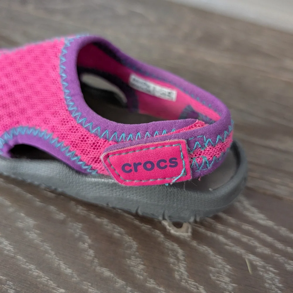 Crocs Pink Swiftwater Sandals Size 8